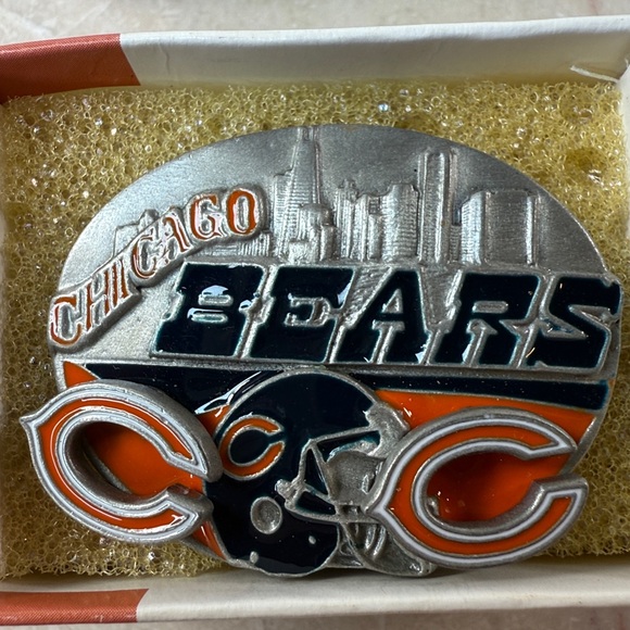 NFL Jewelry - NFL Chicago Bears Silver and Orange Trinket Collectors Box
